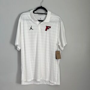 Jordan White Polo Shirt Jumpman Performance